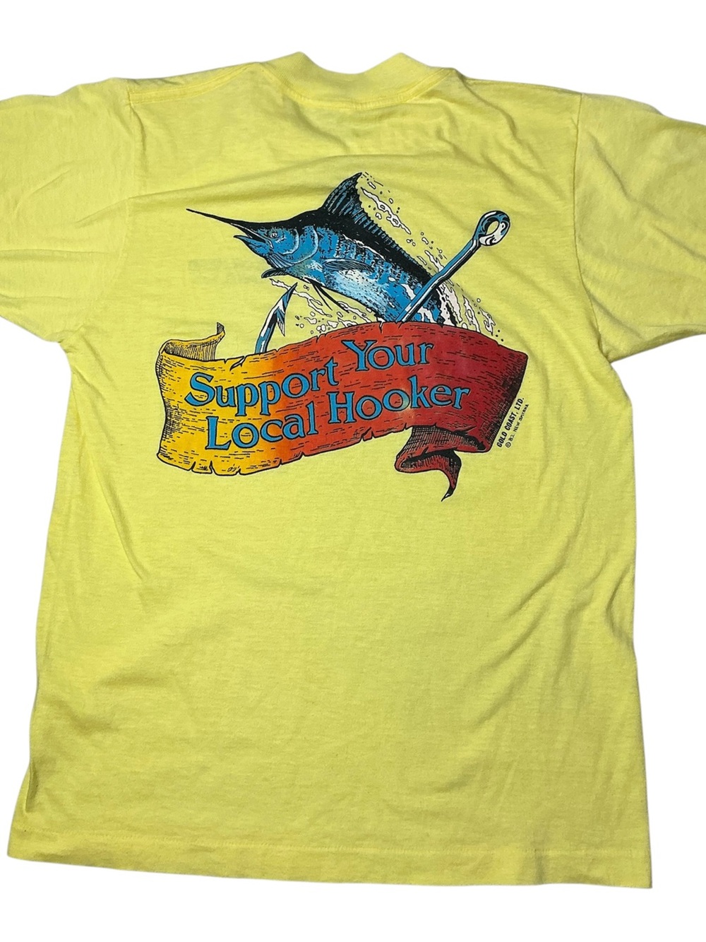 Vintage 80s Hilton Head Island South Carolina Hooker single stitch T-shirt SZ S